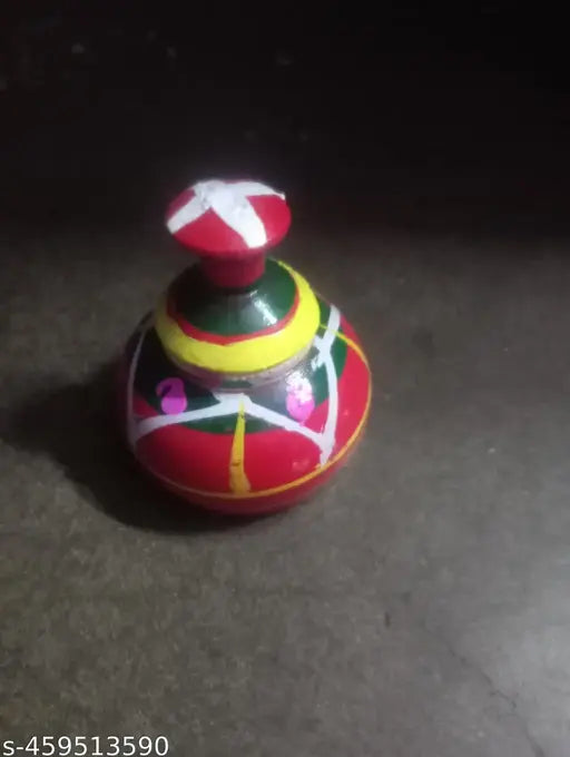 2 pack round shape multi colour hand painted Sindoor dani/sindhora/sindoor box