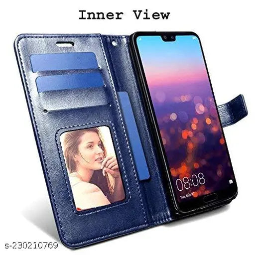 Redmi Note 9 Back Cover , Redmi Note 9 Flip Cover (Blue)