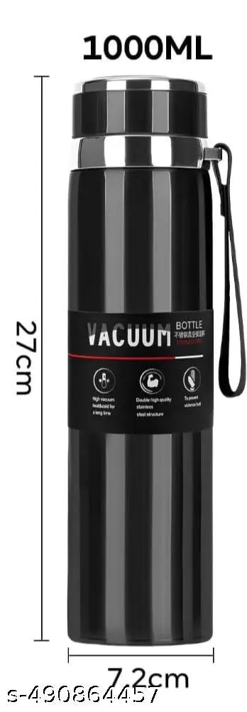 New 1000 ML Stainless Steel Vacuum Insulated Flask | Hot or Cold Universal Water Bottle ( Pack of 1,  BLUE )