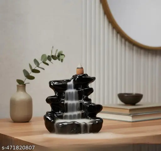 ARTBLITZ  Smoke Backflow Incense Burner with 10 Smoke Backflow Incense Cone for Home Decor, Gift & Puja. Statue | Incense Holder Home Decorative Showpiece Figurine