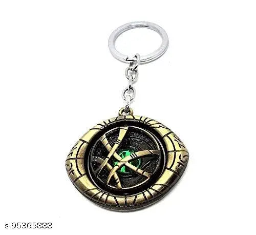 Trendy Men Multi Color Metal Spinning Keychain (Pack-1)