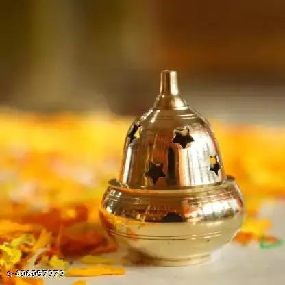 Home Trends India Brass Diya for Puja Akhand Diya Jyothi Oil Lamp Deepak for Diwali Mandir Decor Small (2.5 Inches)