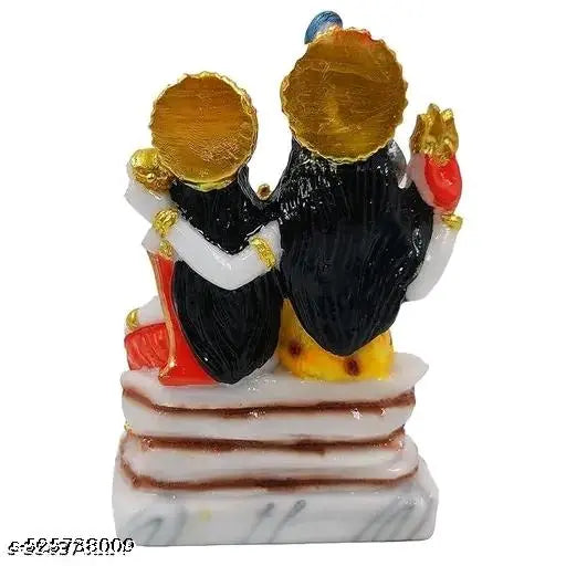 Shiv Parivar Idol Shiv Ji, Bholenath Murti Car Dashboard, Religious Gift for Office, Home Decor, Temple, Spiritual Gift Decorative Showpiece Multi Color