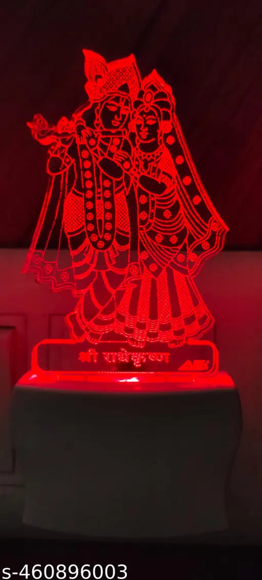 fancy acrylic night lamp 7 color automatic change