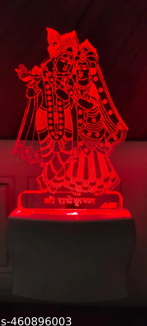 fancy acrylic night lamp 7 color automatic change