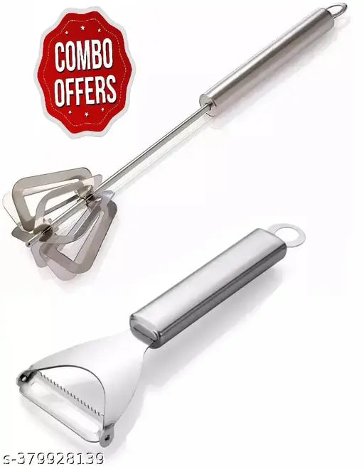 DS SALES combo of Power Free Hand Blender/mixi & stainless steel vegetable peeler y shaped Peeler, Cutter for Potato, Cucumber, Carrot, Slicer Fruit Peeler Grater & Stick Blender, Mathani, Rai, Ravai Churne, lassi Maker, Dahi churner Whisk Beater set of 0