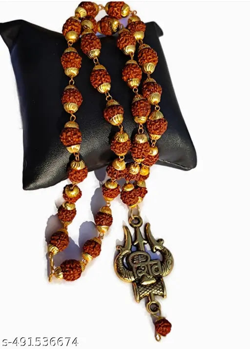 5 Mukhi Rudraksha Cap Mala For Men And Women