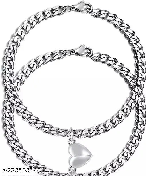 New Design Heart Magnetic Couple Bracelets For Lover Men Women Love Chain Link Bangle Charm Bracelet