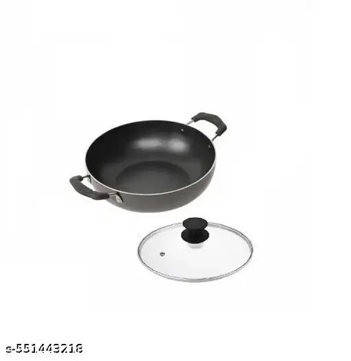 Blal 2.5L Non-Stick Aluminium 25cm Kadhai With Lid