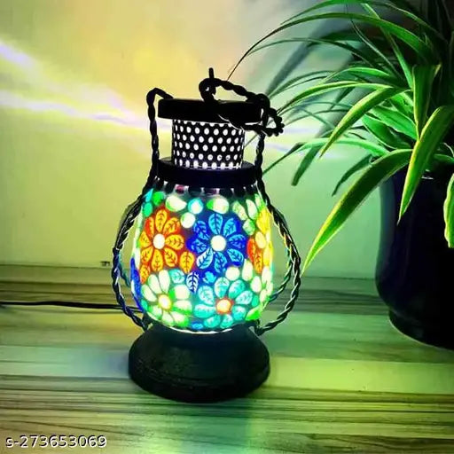 Wooden Lamp | Lantern | Decorative Electric Lamp | Hanging Lamp Light | Lamp for Table | Home Decoration | Diwali Lamp | Diwali Gift | Living Room Decor | Office Decor