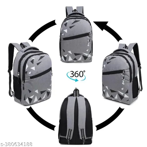 Large 35 L Casual Waterproof Laptop Bag/Backpack for Men Women Boys Girls/Office School College Teens & Students (grey)