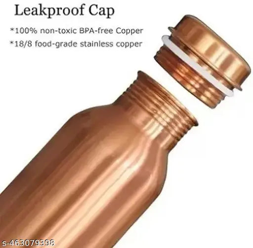 Pure Copper Water Bottle  Copper bottle With Ayurvedic Health Benefits ( 950ML)